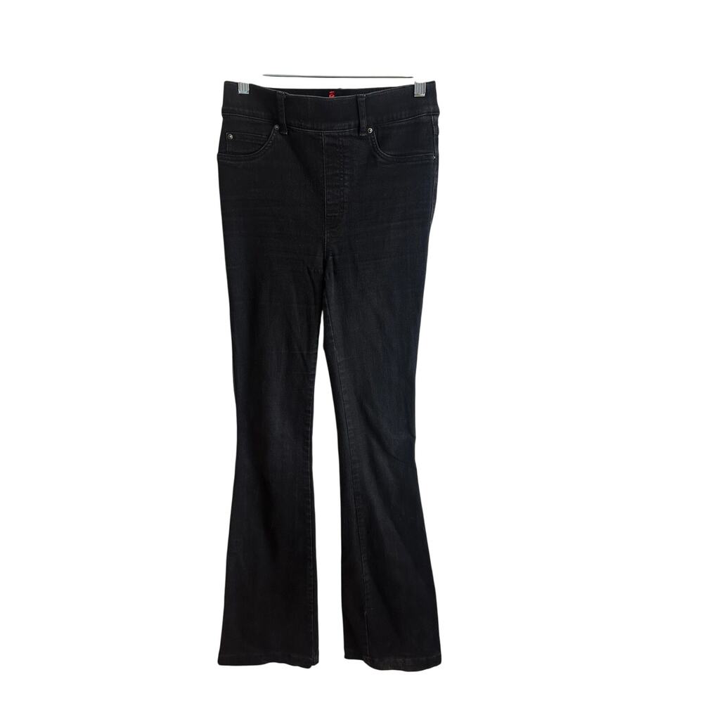 Spanx SpanxShape EveryWear Flare Jeans Sz S Long 34” Black Wash - Tiny Pucker